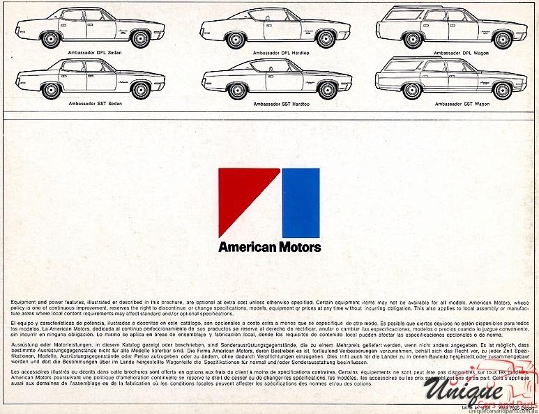 1970 AMC Ambassador Brochure Page 7